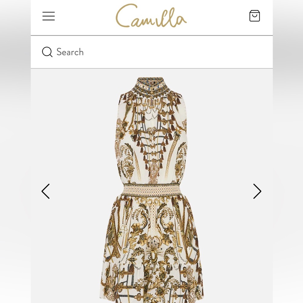 Camilla The Road To Richesse High Neck Sleeveless Mini Dress Brand New with Tags